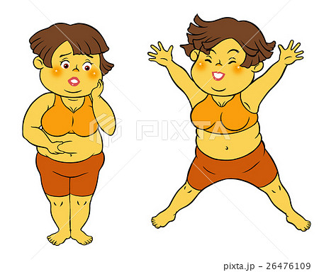 ダイエットフィットネスをする、ぽっちゃり女性 26476109