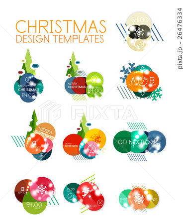 Christmas or New Year promo labels and stickers 26476334