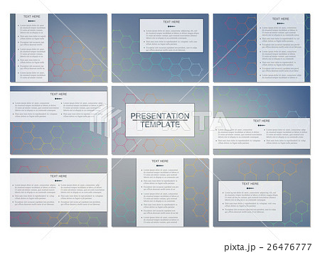 Set of modern business presentation templates in 26476777