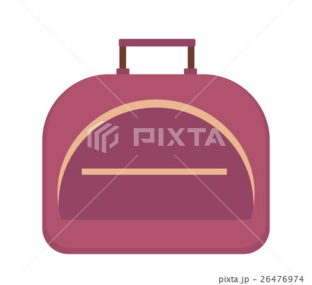 Sports bag icon flat style. Gym  isolated on white 26476974