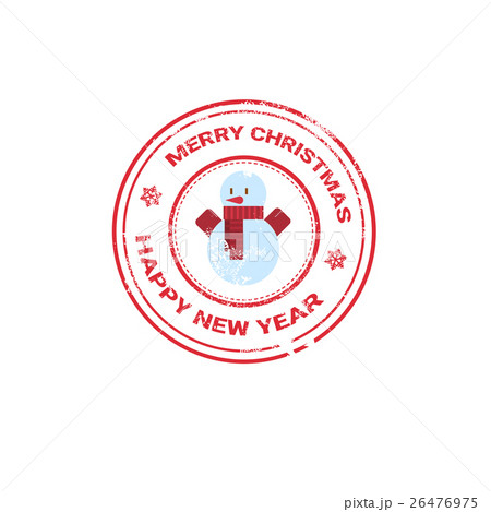 Happy New Year Merry Christmas Greeting Card 26476975