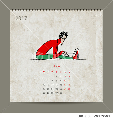 Office life, calendar 2017 design 26479564