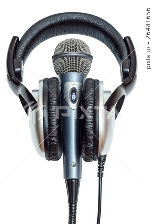 Microphone and headphones Microphone and headphones 26481656