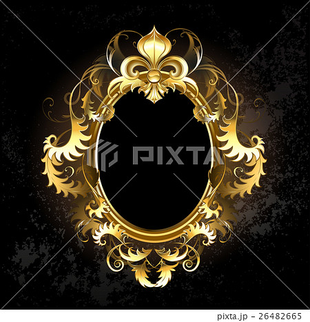 Oval gold frame Oval gold frame 26482665