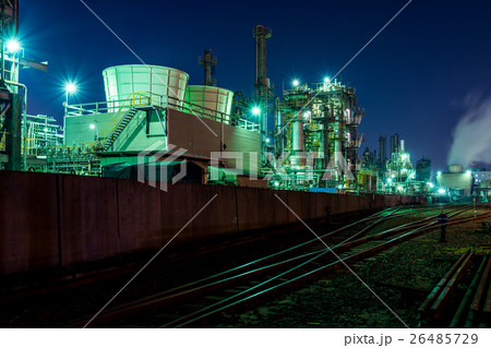 川崎の工場の夕景・夜景 26485729