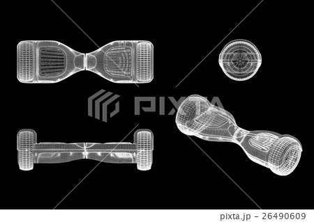 Electric Gyroscooter isolated Electric Gyroscooter isolated 26490609