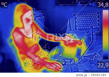 Infrared thermography image showing heat emission 26491184