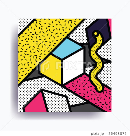 Colorful trend Neo Memphis geometric pattern 26493075