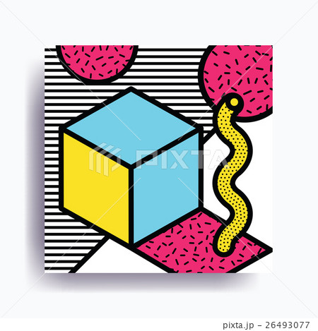 Colorful trend Neo Memphis geometric pattern 26493077