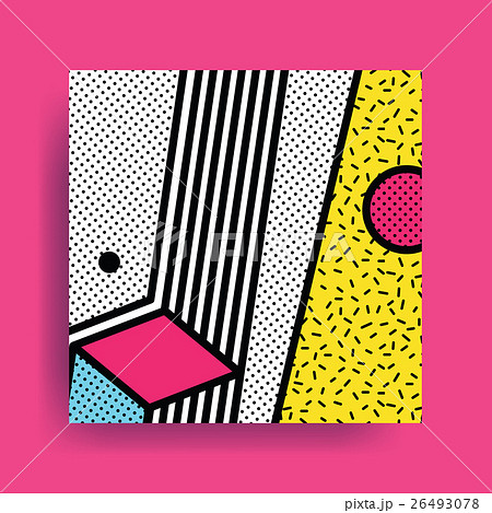 Colorful trend Neo Memphis geometric pattern 26493078