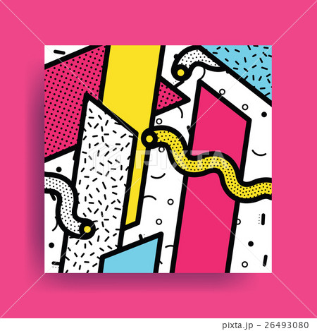 Colorful trend Neo Memphis geometric pattern 26493080