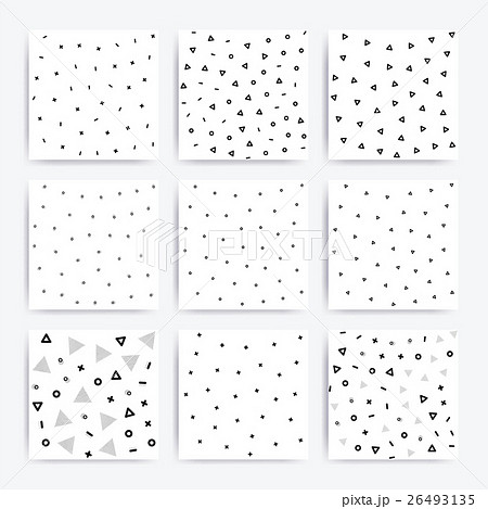 Universal doodle seamless patterns set Universal doodle seamless patterns set 26493135