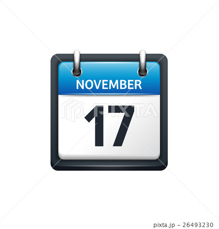 November 17. Calendar icon.Vector illustration 26493230