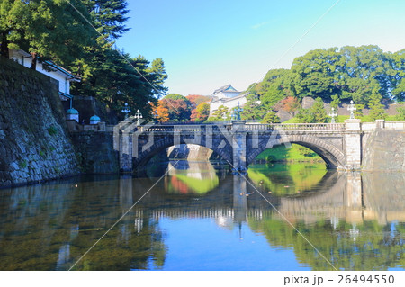 正面石橋と伏見櫓の紅葉 正面石橋と伏見櫓の紅葉 26494550
