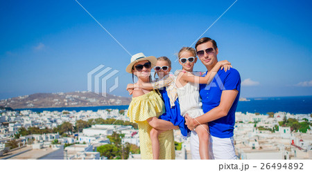 Family vacation in Europe. Parents and kids Family vacation in Europe. Parents and kids 26494892