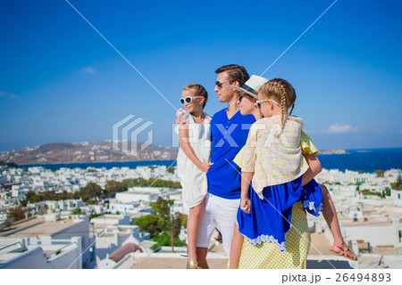 Family vacation in Europe. Parents and kids Family vacation in Europe. Parents and kids 26494893