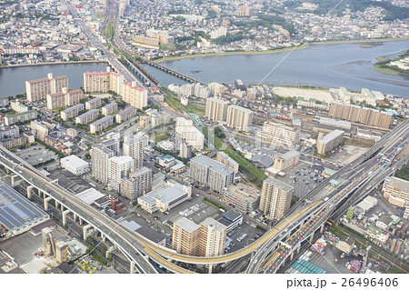上空から見た福岡市東区 26496406