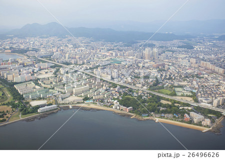 上空から見た福岡市東区 上空から見た福岡市東区 26496626