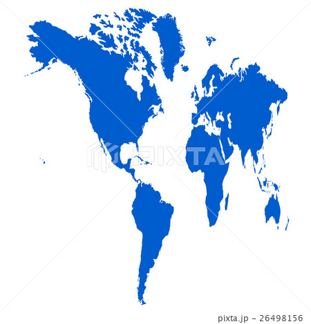 世界地図 南北アメリカ 日本地図のイラスト素材