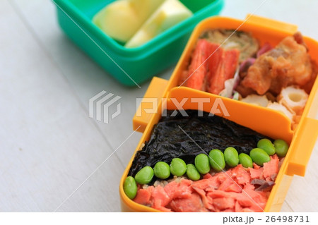 女の子用の手作り弁当 食べきりサイズの海苔弁当 女の子用の手作り弁当 食べきりサイズの海苔弁当 26498731
