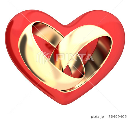 Wedding rings and hearts Wedding rings and hearts 26499406
