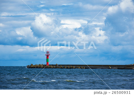 The mole in Swinemuende on the island Usedom The mole in Swinemuende on the island Usedom 26500931