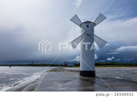 The mole in Swinemuende on the island Usedom The mole in Swinemuende on the island Usedom 26500932