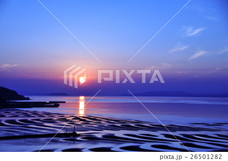 御輿来海岸の夕景 御輿来海岸の夕景 26501282