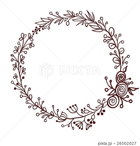 round frame of leaves isolated on white background round frame of leaves isolated on white background 26502027