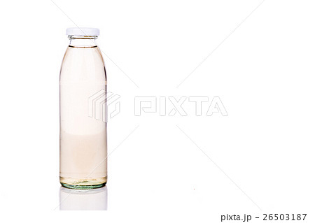 Three translucent liquid in glass bottle Three translucent liquid in glass bottle 26503187