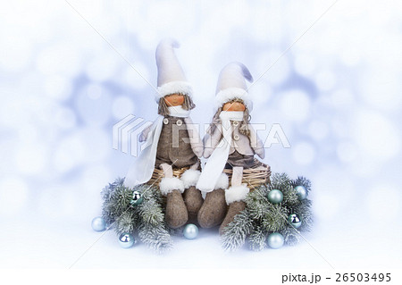 Christmas decoration on abstract background 26503495