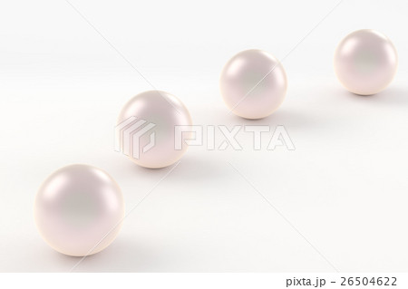真珠のイラストｃｇのイラスト素材