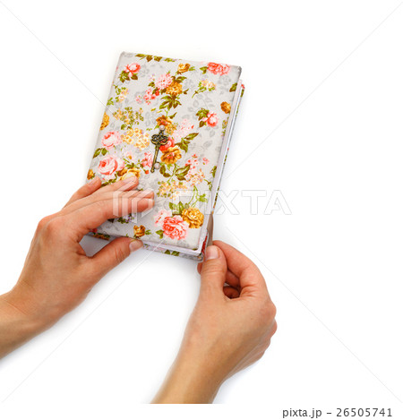 Handmade notebook with horseshoe bookmark 26505741