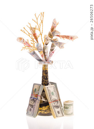 Handmade money tree Handmade money tree 26506273