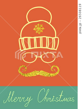 Vector Christmas Calligraphic Design with golden 26508119