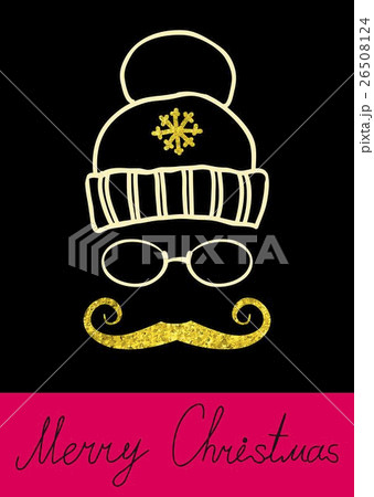 Vector Christmas Calligraphic Design with golden 26508124