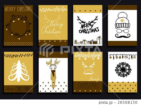 Vector Set Christmas Calligraphic Design Elements 26508150