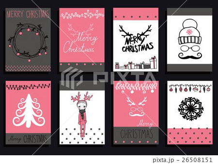 Vector Set Christmas Calligraphic Design Elements 26508151