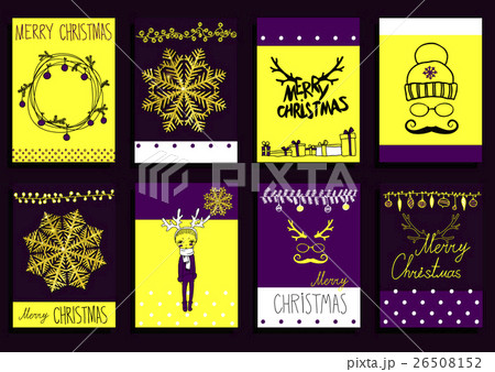 Vector Set Christmas Calligraphic Design Elements 26508152