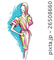 Fashion Sketch of Beautiful Woman 26508660