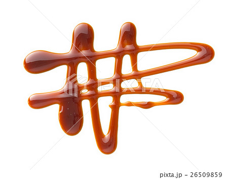 Sweet caramel sauce . 26509859