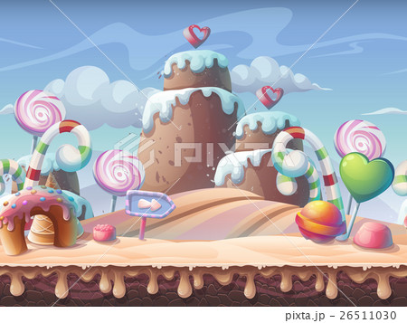 Sweet caramel background vector illustration 26511030