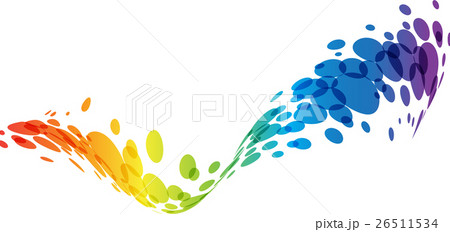 Rainbow abstract wave background 26511534