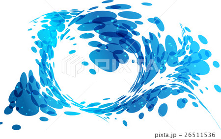 Aqua background, water splash vector 26511536