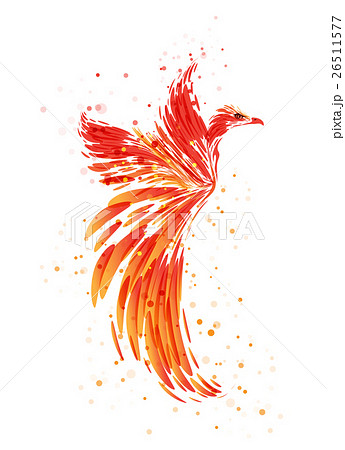 Phoenix Mythical Bird Stock Illustration