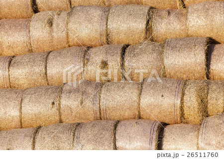 stack of straw in the field stack of straw in the field 26511760
