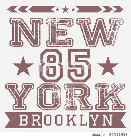 New York City retro vintage typography poster, t 26511953