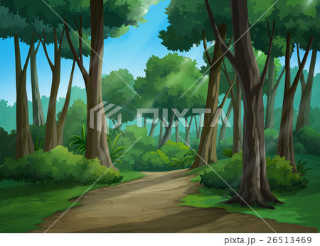 Picture painted in deep forest 26513469