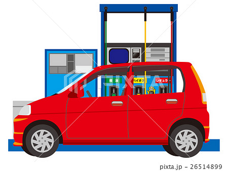給油機と軽自動車 26514899