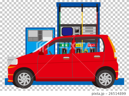 給油機と軽自動車 26514899